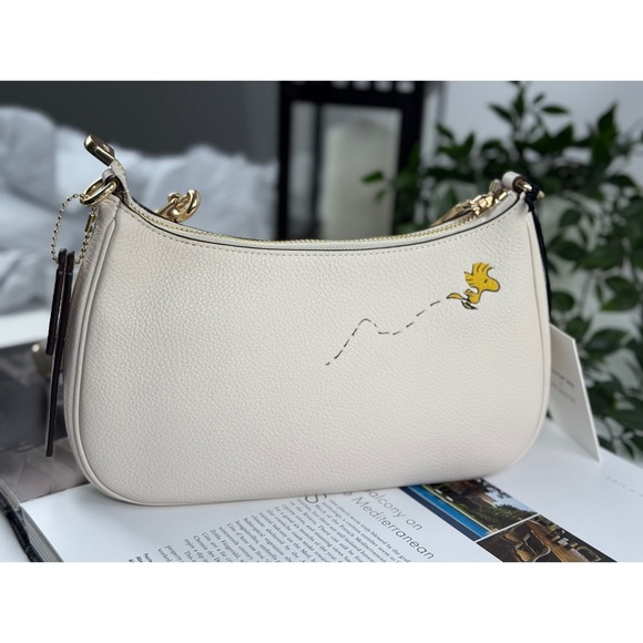 SOLD 💕Coach x Peanuts Teri Shoulder Bag Snoopy CBJ76 Chalk Multi NWT Authentic - Picture 16 of 16